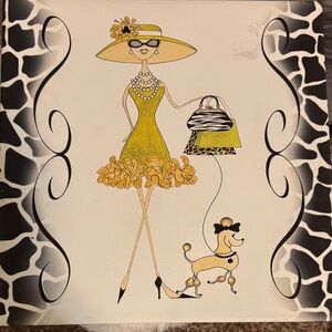 Stylish Yellow and Black Women's Accessory Set